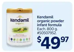 Walmart Kendamil organic powder infant formula offer