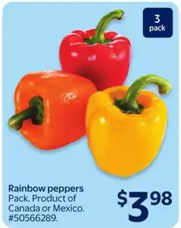 Walmart Rainbow peppers offer