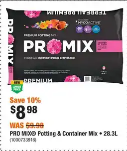 Home Depot PRO MIX Potting & Container Mix • offer