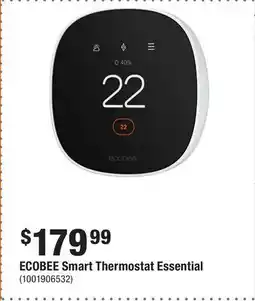 Home Depot ECOBEE Smart Thermostat Essential offer