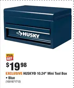 Home Depot EXCLUSIVE HUSKY 10.24 Mini Tool Box • Blue offer