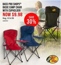 Cabela's BASS PRO SHOPS BASIC CAMP CHAIR WITH CUPHOLDER offer