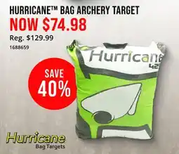 Cabela's HURRICANE BAG ARCHERY TARGET offer