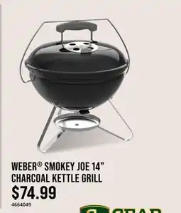 Cabela's WEBER SMOKEY JOE 14 CHARCOAL KETTLE GRILL offer