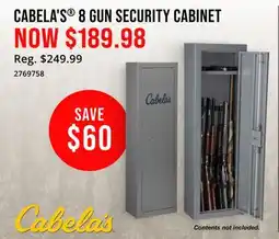 Cabela's CABELA'S 8 GUN SECURITY CABINET offer
