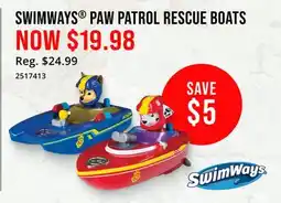 Cabela's SWIMWAYS PAW PATROL RESCUE BOATS offer