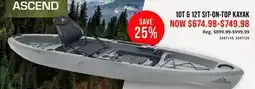 Cabela's ASCEND 10T & 12T SIT-ON-TOP KAYAK offer