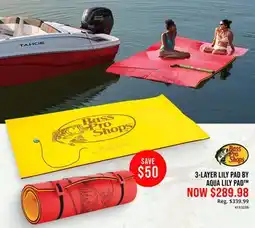 Cabela's Bass Pro Shops 3-LAYER LILY PAD BY AQUA LILY PAD offer