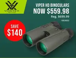 Cabela's Vortex VIPER HD BINOCULARS offer