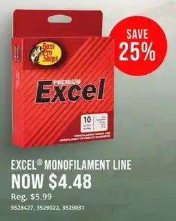 Cabela's Excel MONOFILAMENT LINE Bass Pro Shops offer