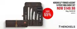 Cabela's Henckels 9-PIECE BBQ CARVE SET offer