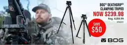 Cabela's BOG DEATHGRIP CLAMPING TRIPOD offer