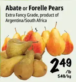 Farm Boy Abate or Forelle Pears offer