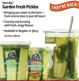 Farm Boy Farm Boy Garden Fresh Pickles offer
