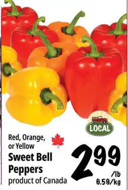 Farm Boy Red, Orange, or Yellow Sweet Bell Peppers offer