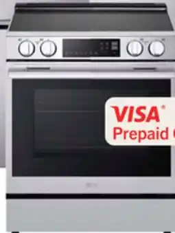 The Brick LG 6.3 Cu. Ft. Smart Electric Range with Air Fry - Black Stainless Steel - LREN6325ZE offer