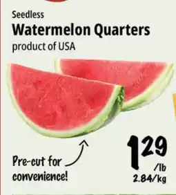 Farm Boy Seedless Watermelon Quarters offer