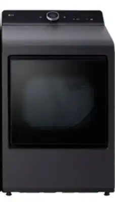 The Brick LG 7.3 Cu. Ft. Electric Dryer with Steam - Matte Black offer