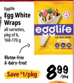 Farm Boy Egglife Egg White Wraps offer