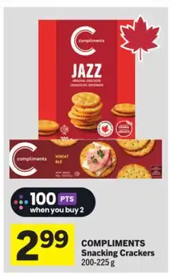 Foodland COMPLIMENTS Snacking Crackers offer