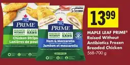 Foodland MAPLE LEAF PRIME Raised Without Antibiotics Frozen Breaded Chicken offer