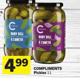 Foodland COMPLIMENTS Pickles offer
