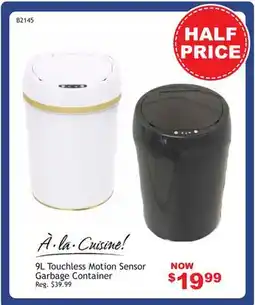 Oxford Mills 9L Touchless Motion Sensor Garbage Container offer
