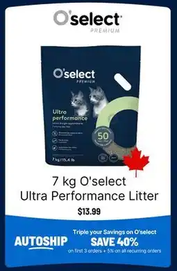 Ren’s Pets Depot O'select Ultra Performance Litter offer