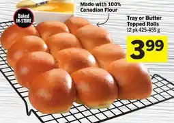 Foodland Tray or Butter Topped Rolls offer