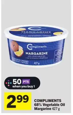Foodland COMPLIMENTS 68% Vegetable Oil Margarine offer