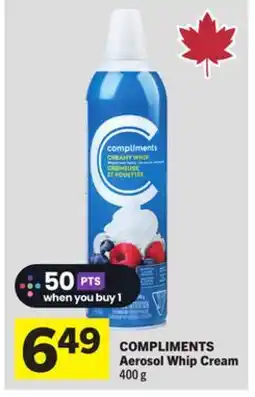 Foodland COMPLIMENTS Aerosol Whip Cream offer