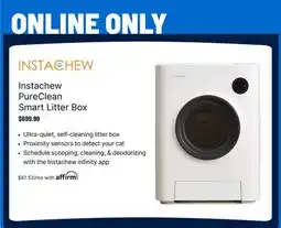 Ren’s Pets Depot Instachew PureClean Smart Litter Box offer