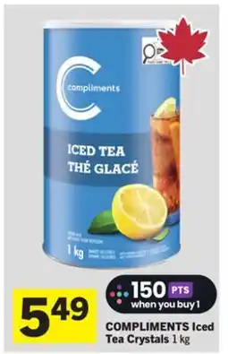 Foodland COMPLIMENTS Iced Tea Crystals offer