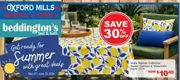 Oxford Mills Aloha Outdoor Collection Square Cushions & Tablecloths offer