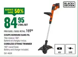 BMR COUPE-BORDURE SANS FIL BLACK + DECKER offer
