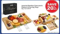 Oxford Mills Assorted Bamboo Charcuterie Platters & Serving Trays offer