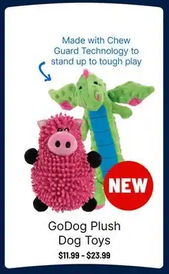 Ren’s Pets Depot GoDog Plush Dog Toys offer