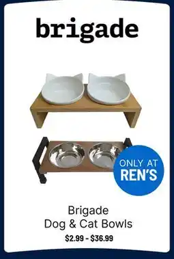 Ren’s Pets Depot Brigade Dog & Cat Bowls offer