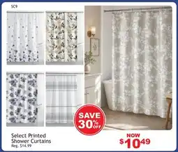 Oxford Mills Select Printed Shower Curtains offer