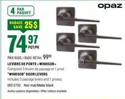 BMR LEVIERS DE PORTE  WINDSOR  OPAZ offer