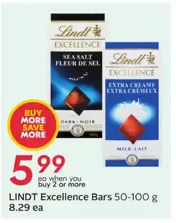 Sobeys LINDT Excellence Bars offer