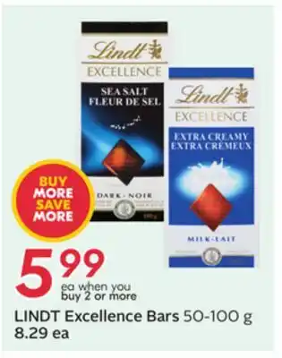 Sobeys LINDT Excellence Bars offer