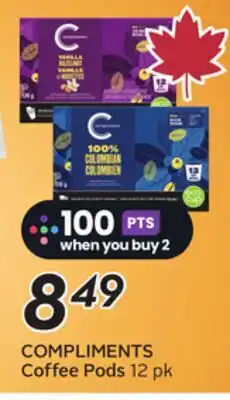 Sobeys COMPLIMENTS Coffee Pods offer