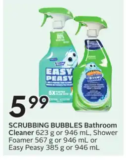 Sobeys Bathroom Cleaner 623 g or 946 mL, Shower Foamer 567 g or 946 mL or Easy Peasy 385 g or 946 mL offer