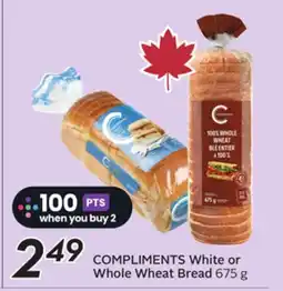 Sobeys COMPLIMENTS White or Whole Wheat Bread offer