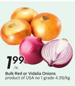 Sobeys Bulk Red or Vidalia Onions offer