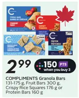 Sobeys COMPLIMENTS Granola Bars offer