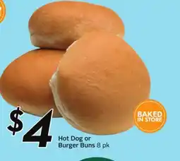 Sobeys Hot Dog or Burger Buns offer