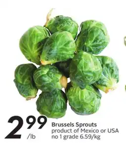 Sobeys Brussels Sprouts offer