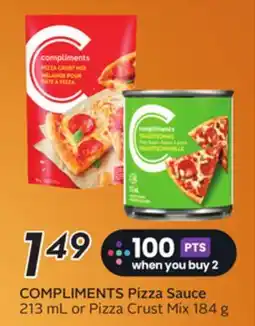 Sobeys COMPLIMENTS Pizza Sauce or Pizza Crust Mix offer